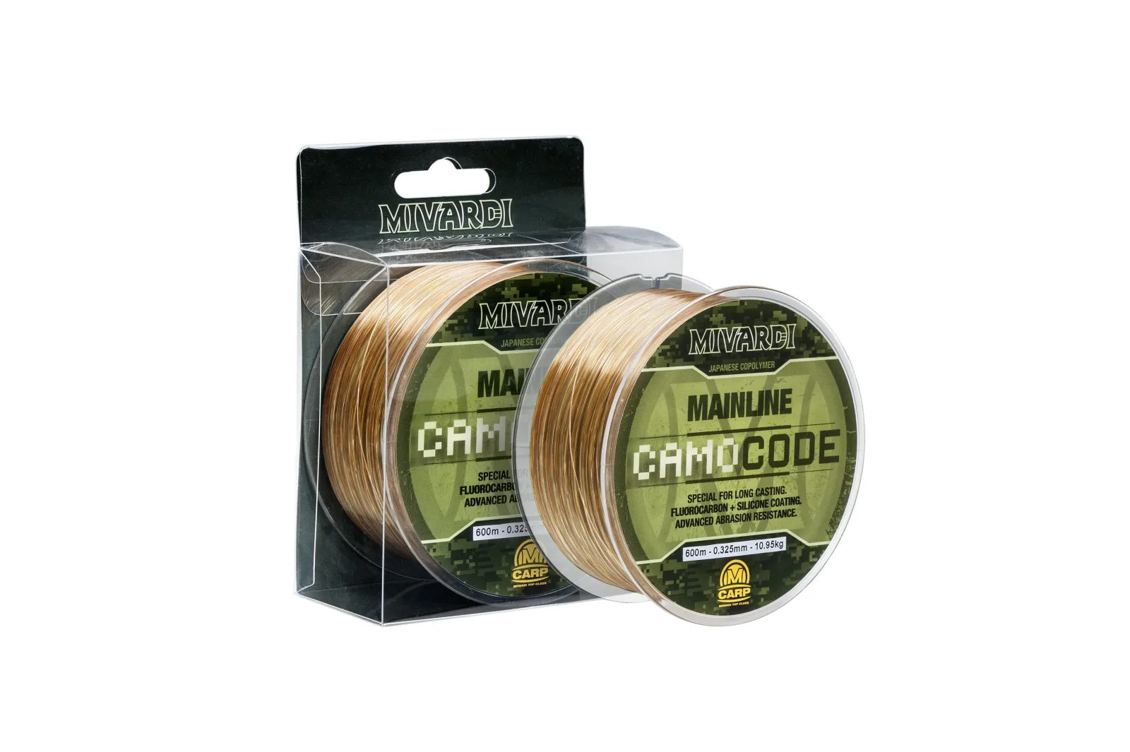 Mivardi Vlasec Monofilní CamoCODE Mainline 600 m Nosnost: 13,6kg, Průměr: 0,35mm