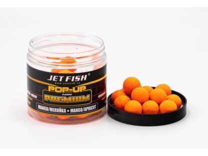 Jet Fish Boilies Premium Clasicc Pop Up 16 mm 60g Mango Meruňka