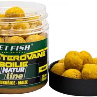 Jet Fish Boostrované Boilie Natur Line Kukuřice 250ml 20mm