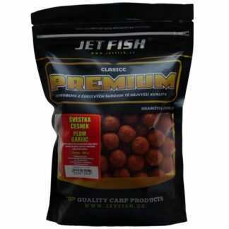 Jet Fish Boilie Premium Clasicc Švestka / Česnek Hmotnost: 700g