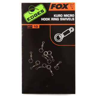 Fox Malé Obratlíky S Kroužkem Fox Edges Kuro Micro Hook Ring Swivels 10ks