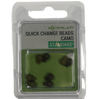 Korum Rychlovýměnné Zarážky Quick Change Beads Camou 8ks Velikost: Standard