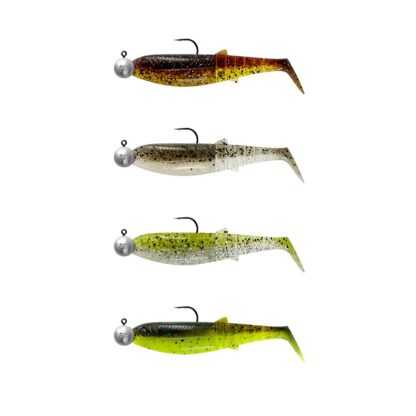 Savage Gear Gumová Nástraha Cannibal Shad Clearwater Mix Set 4ks - 10cm / 9g+10g