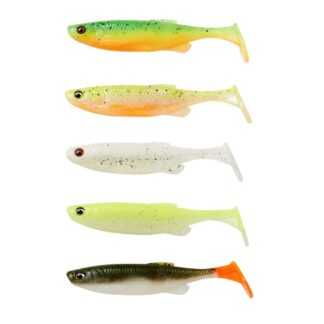 Savage Gear Gumová nástraha Fat Minnow T-Tail Darkwater Mix 5ks - 10