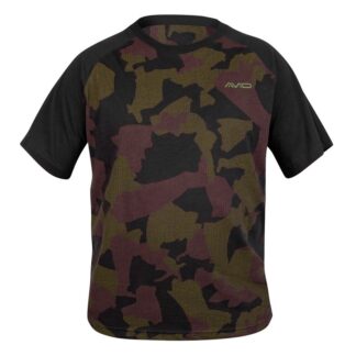 Avid Carp Tričko Distortion Camo Lite T-Shirt Velikost: M