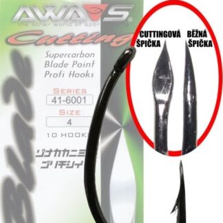 Awa-S Háčky Cutting Blade 6001 Black Nickel 10ks - vel.8