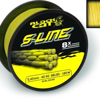 Black Cat Šňůra S-Line žlutá - 0.55mm 300m