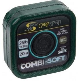 Carp Spirit Šňůra Combi Soft Coated Braid Camo Green 20m - 35lb