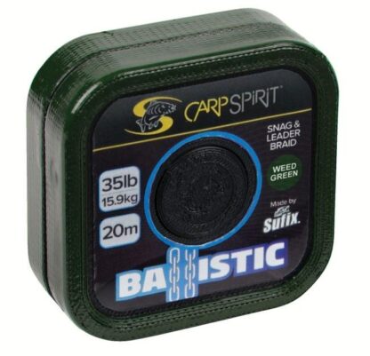 Carp Spirit Šňůrka Ballistic Braided Leader Camo Green 20m Nosnost: 35lb