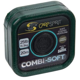 Carp Spirit Šňůrka Combi-Soft Coated Braid Camo Green 20m Nosnost: 35lb