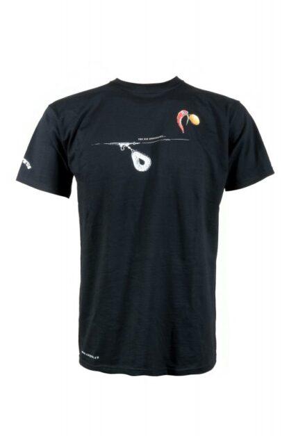 Carp ´R´ Us Triko logo Mouthsnagger černé - XXL