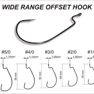 Crazy Fish Háček WIDE RANGE OFFSET HOOK Varianta: 5/0 - 5ks