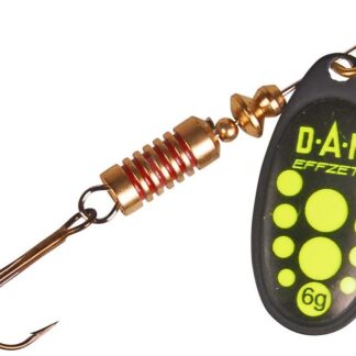 DAM Třpytka EFFZETT STANDARD SPINNER BLACK YELLOW Varianta: 6 g