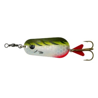 DAM Třpytka Effzett Standard Spoon Olive / Chartreuse Tiger UV - 8cm 45g