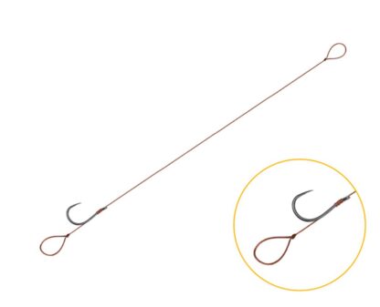 Delphin Feederový návazec Proxi 8 Loop bez protihrotu 6ks - 8cm #8 SM