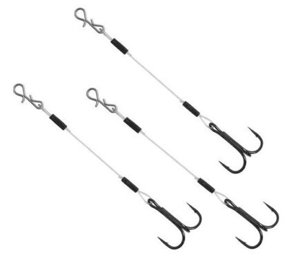 Delphin Fluorocarbonový Návazec BOMB! Twisto RIGS 3ks Délka: 10cm