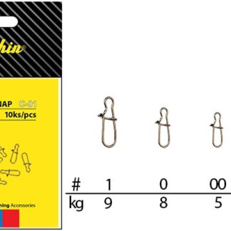 Delphin Karabinka Fastlock Snap C-01/10ks Varianta: Velikost 1/9kg