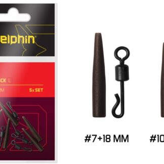 Delphin Rychlovýměnný obratlík s převlekem FDR Quick Set 5ks - vel.S #10+16mm