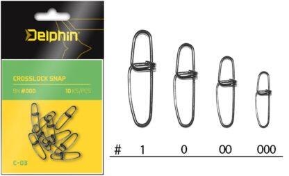 Dephin Karabinka Crosslock Snap C-03 10ks - BN/1