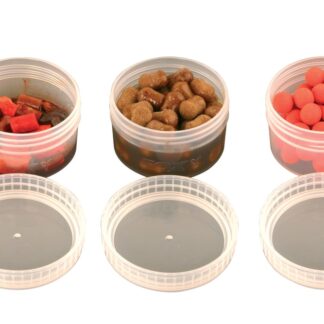 Fox Dózy na nástrahy Bait Tubes Half Size Clear 6ks