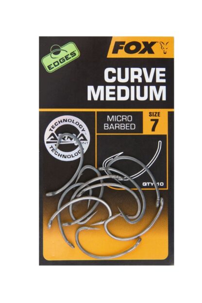 Fox Háčky EDGES Curve Shank Medium 10ks - vel. 8 (bez protihrotu)
