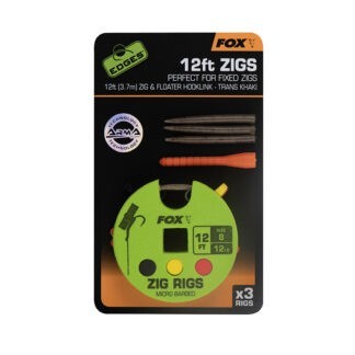 Fox Návazec Fox Edges Zig Rig 3ks Varianta: Edges Zig Rig 8 - 12lb 12ft x 3