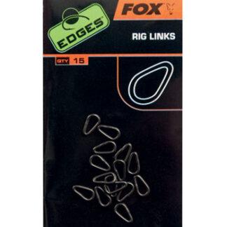 Fox Oválné slzy na návazce Edges Rig Links 15ks