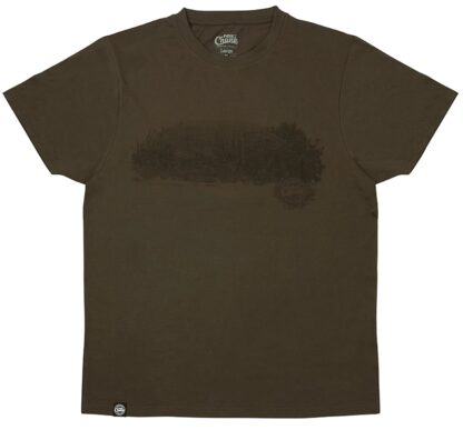Fox Triko Chunk Dark Khaki Scenic T-shirt - XL