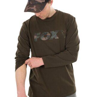 Fox Triko Long Sleeve Khaki/Camo T-Shirt - XXXL