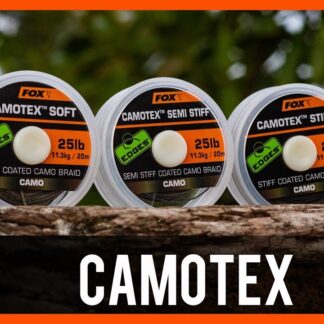 Fox Ztužená šňůrka Camotex Soft Camo 20m Varianta: 25lb