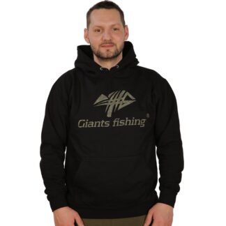 Giants Fishing Mikina s kapucí černá Camo Logo - XL