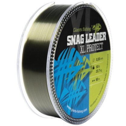 Giants Fishing Šokový vlasec Snag Leader XL - Protect Army Green 80m - 0