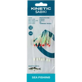 Kinetic Návazec Sabiki MaxCatch Glow Fishskin/Mix - vel.6
