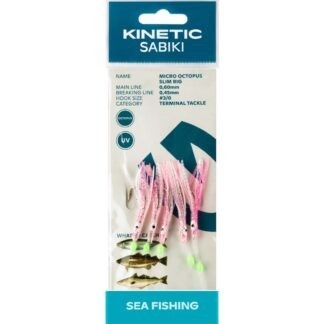 Kinetic Návazec Sabiki Micro Octopus Slim UV 5ks Barva: GLOW UV