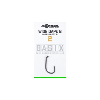 Korda Háčky Basix Wide Gape Barbless 10ks - vel. 8