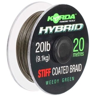 Korda Ztužená šňůrka Hybrid Stiff weed green 20lb 20m
