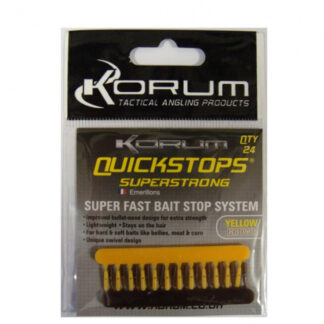 Korum Zarážka Quickstops Brown/Yellow 24ks