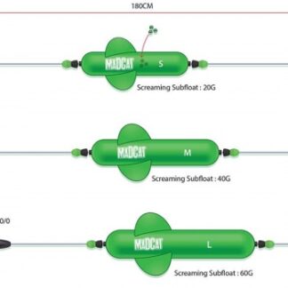 Madcat Hotový Návazec Svreaming Profi River Rigs "Worm & Squid" Velikost: L-60 g