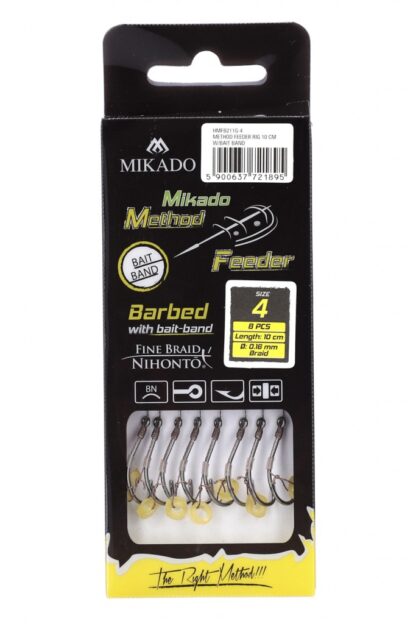 Mikado Mikádo Návazec Method Feeder 10 cm s Push Stop 8 ks Varianta: háček :12 / Pletenka 0