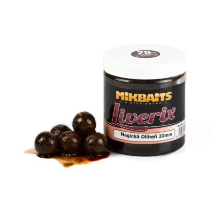 Mikbaits Boilie v dipu Liverix 250ml - Mazaná škeble 24mm