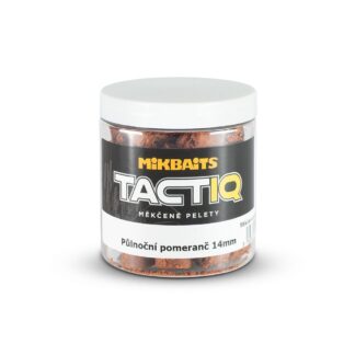 Mikbaits Měkčené pelety TactiQ Půlnoční pomeranč 250ml - 18mm