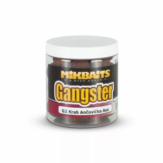 Mikbaits Rozpustné Boilies Gangster G2 Krab Ančovička Asa 250ml - 24mm