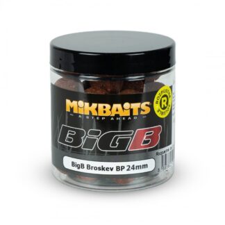 Mikbaits Rozpustné boilie BigB Broskev Black pepper - 24mm