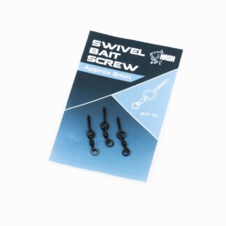 Nash Kolíček s mikroobratlíkem Swivel Bait Screw 10ks - 8mm