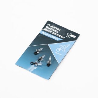 Nash Plastový držák nástrahy s mikroobratlíkem Plastic Swivel Bait Screw 10ks - 8mm