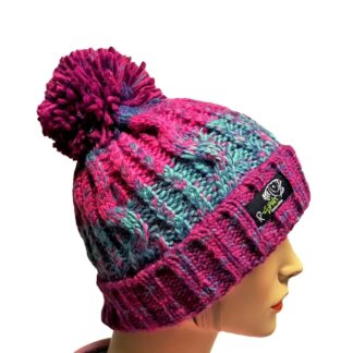 R-Spekt Kulich MAXI PomPom beanie modrovínový