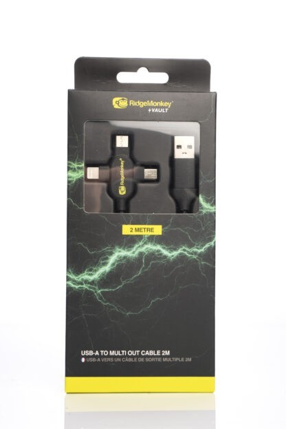 RidgeMonkey Napájecí kabel USB A to Multi out 2m