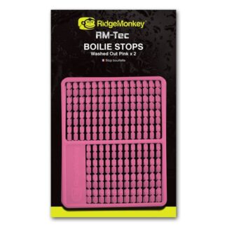 RidgeMonkey Zarážka RM-Tec Boilie Stops 216ks - Růžová