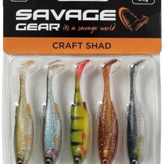 Savage Gear Gumová Nástraha Craft Shad Clear Water Mix 5ks Délka cm: 7