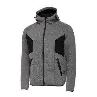 Savage Gear Mikina Tec-Foam Zip Hoodie Dark Grey Melange - XXL